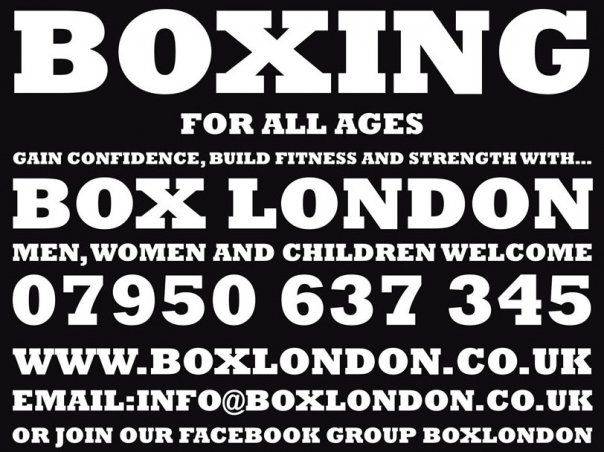 Boxlondon banner with phone number deals
